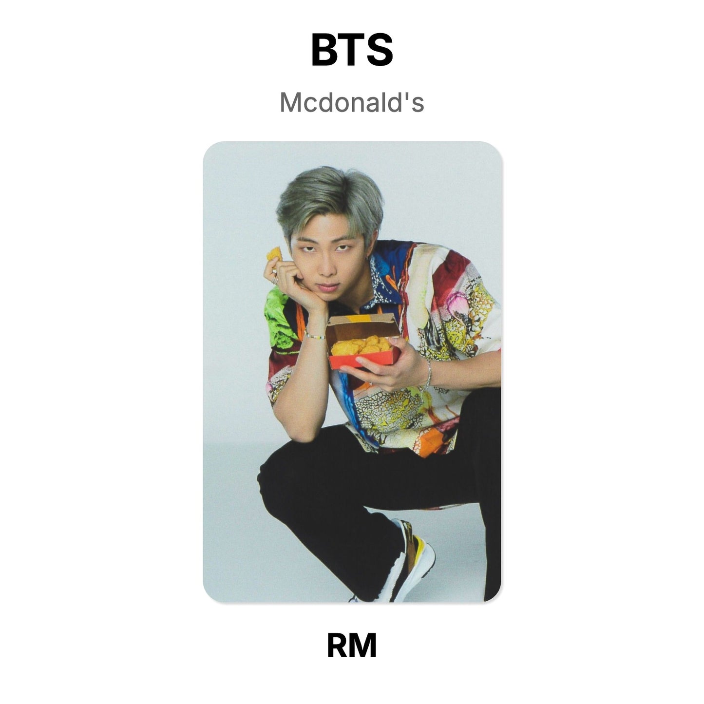 BTS Mcdonald's Offizielle Photocard