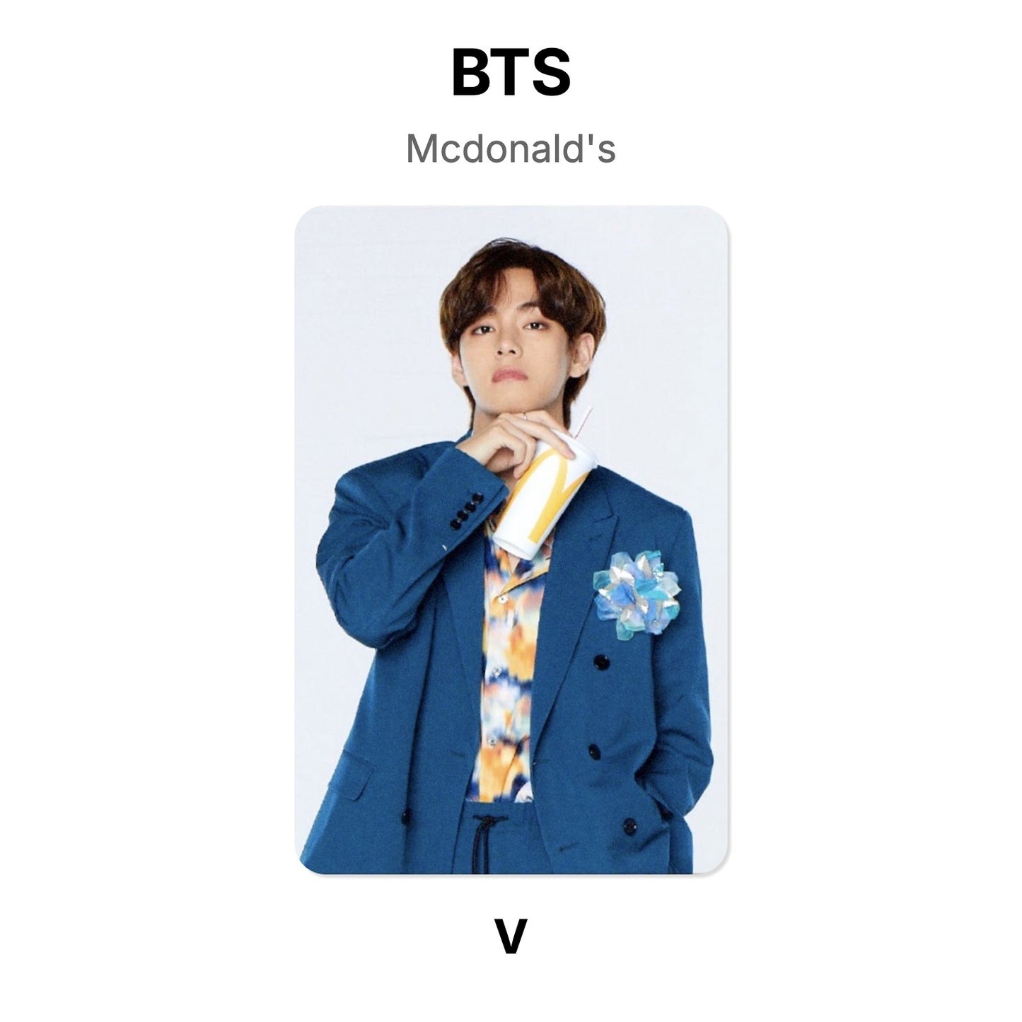BTS Mcdonald's Offizielle Photocard