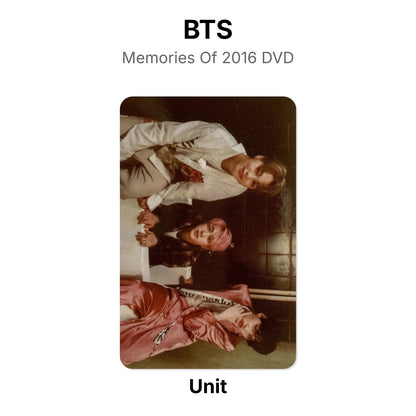 BTS Memories Of 2016 DVD Official Photocard