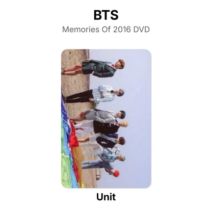 BTS Memories Of 2016 DVD Official Photocard