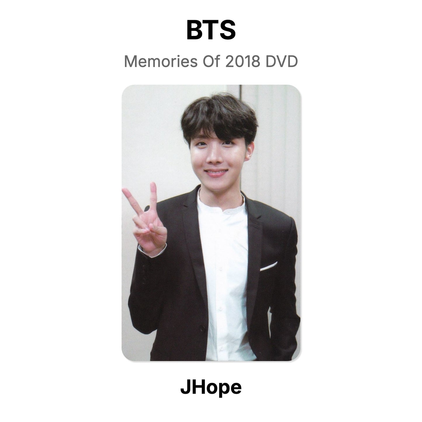 BTS Memories Of 2018 DVD Offizielle Photocard