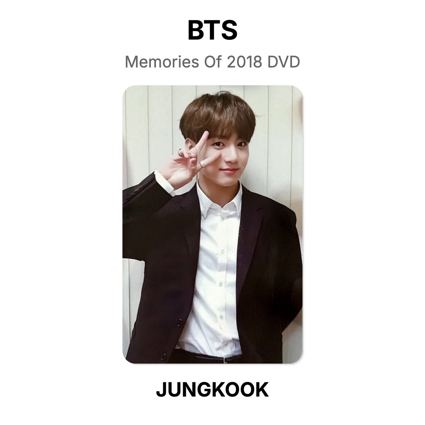 BTS Memories Of 2018 DVD Offizielle Photocard