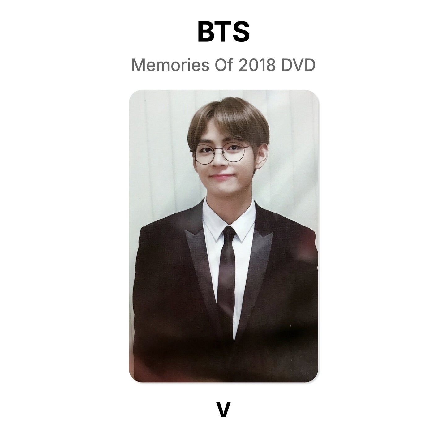 BTS Memories Of 2018 DVD Offizielle Photocard