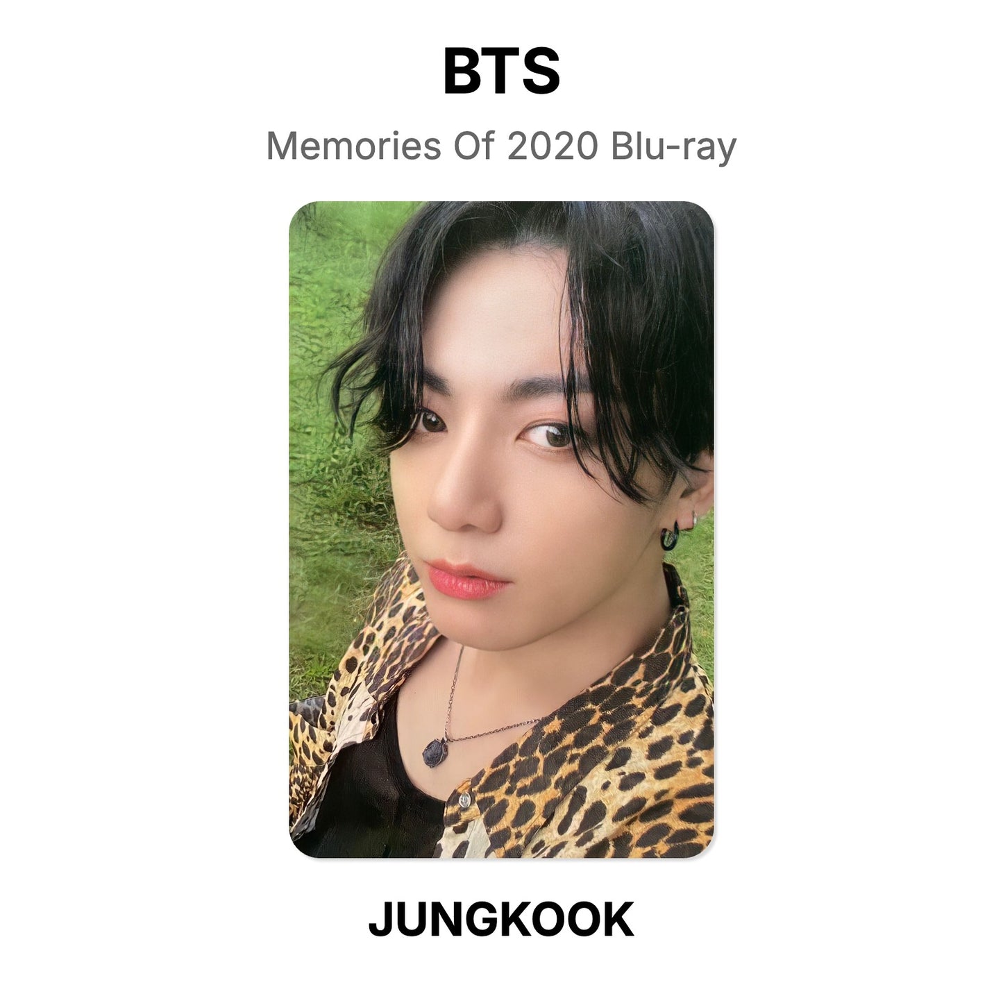 BTS Memories Of 2020 Blu-ray photocard officielle