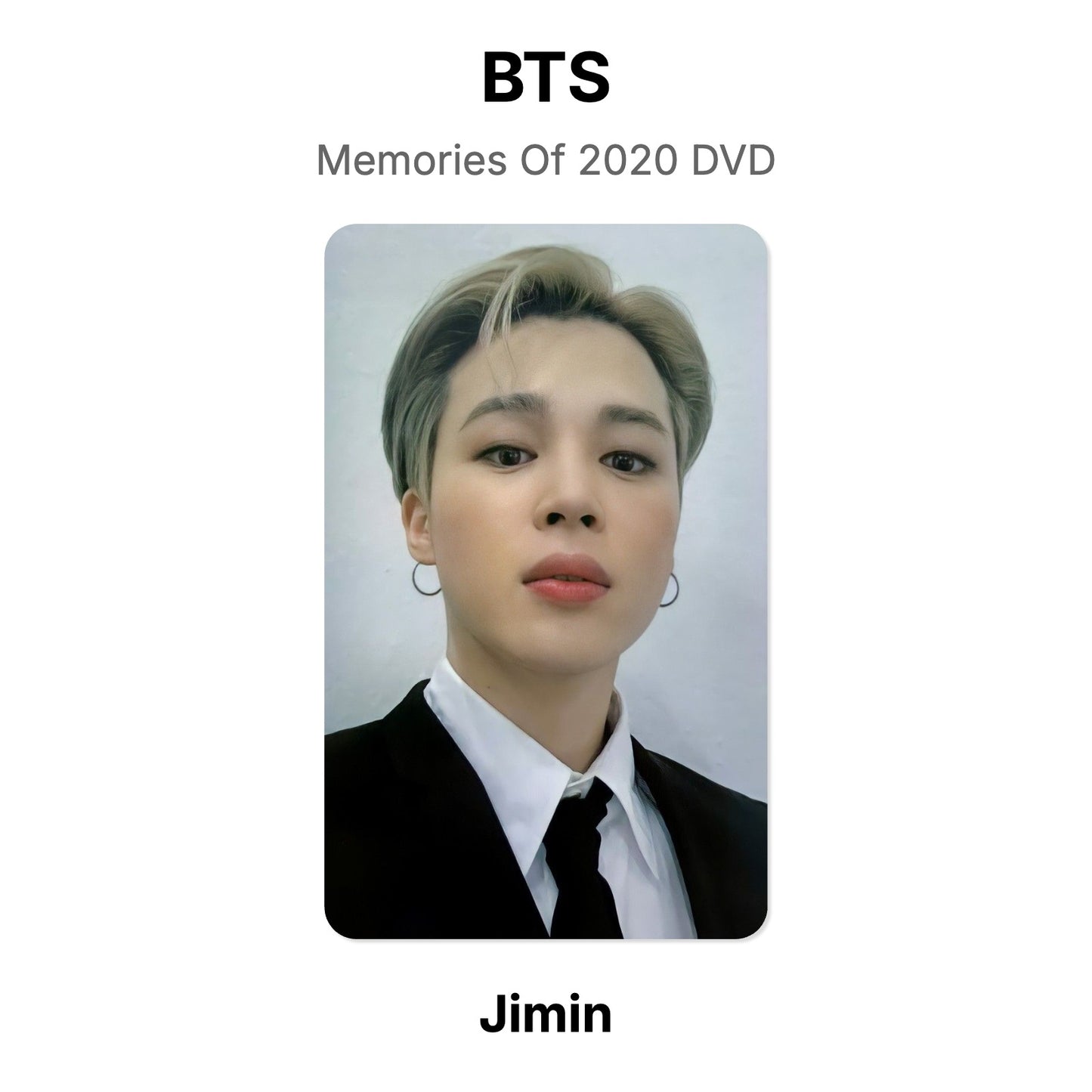 BTS Memories Of 2020 DVD Official Photocard