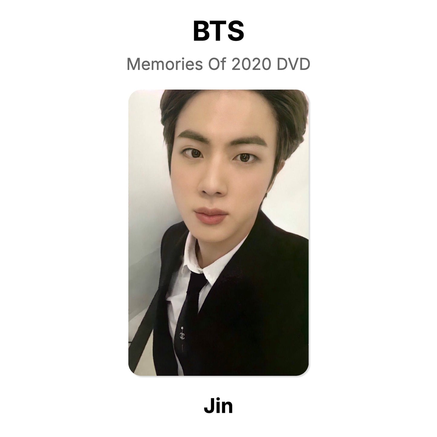 BTS Memories Of 2020 DVD Official Photocard