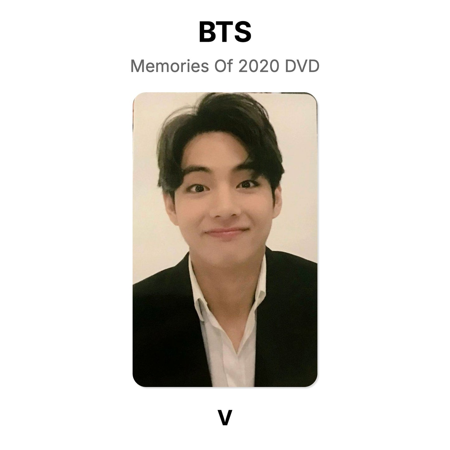 BTS Memories Of 2020 DVD Official Photocard
