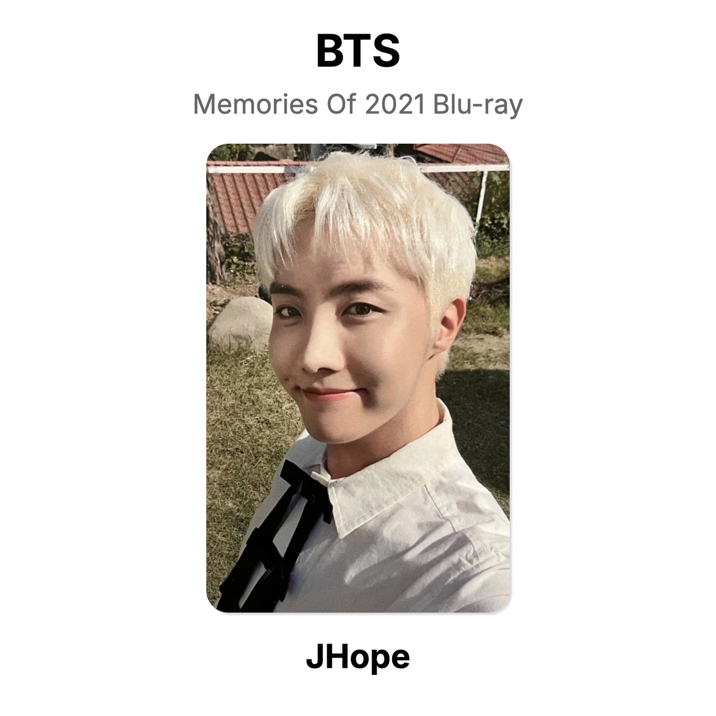 BTS Memories Of 2021 Blu-ray Official Photocard