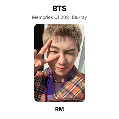 BTS Memories Of 2021 Blu-ray Official Photocard