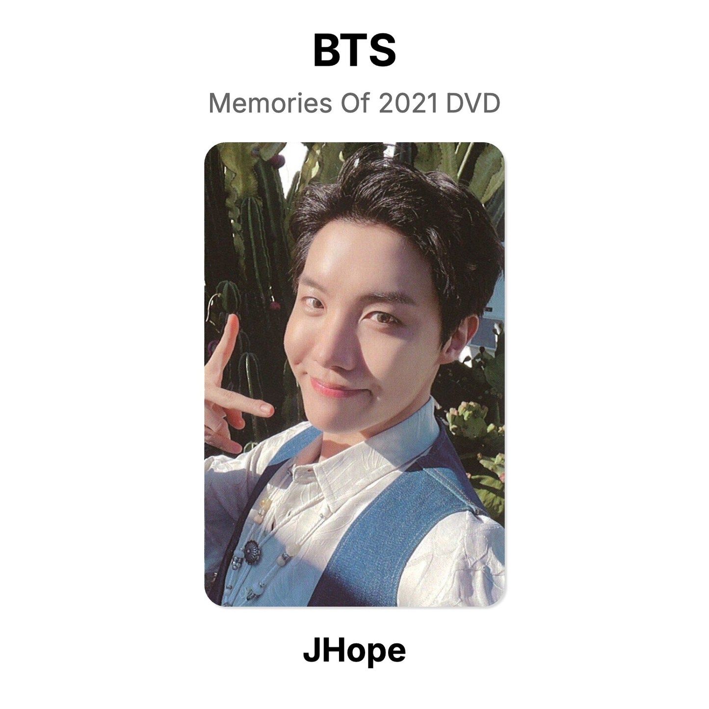 BTS Memories Of 2021 DVD Official Photocard