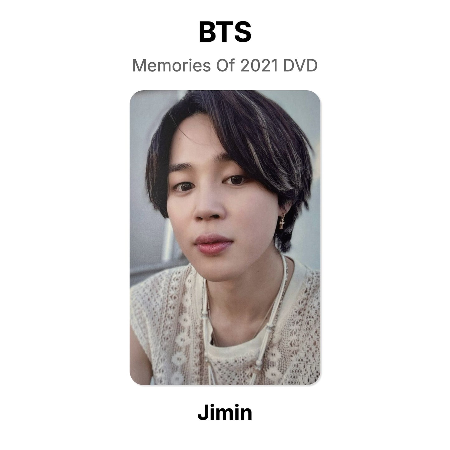 BTS Memories Of 2021 DVD Official Photocard