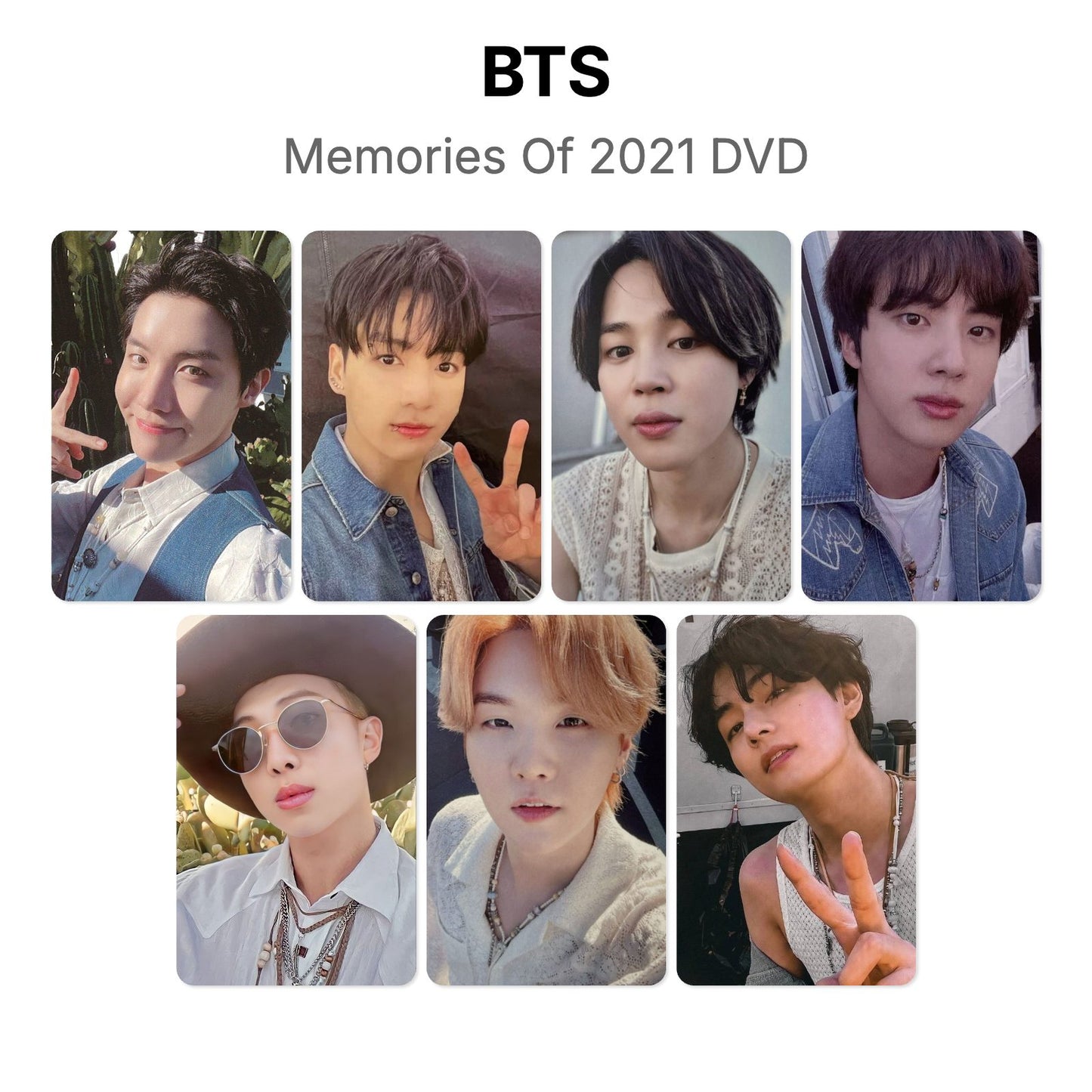 BTS Memories Of 2021 DVD Official Photocard