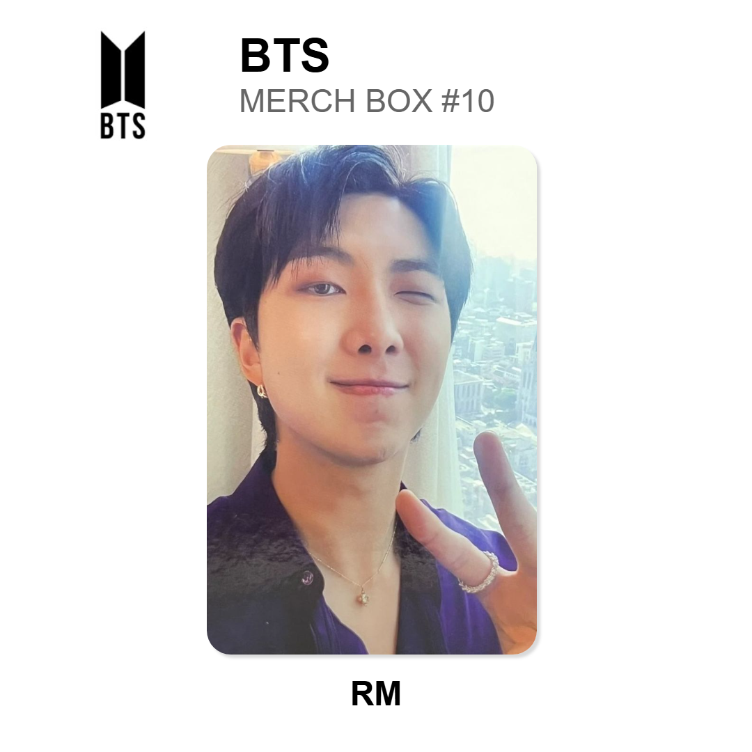 BTS MERCH BOX #10 Official Photocard