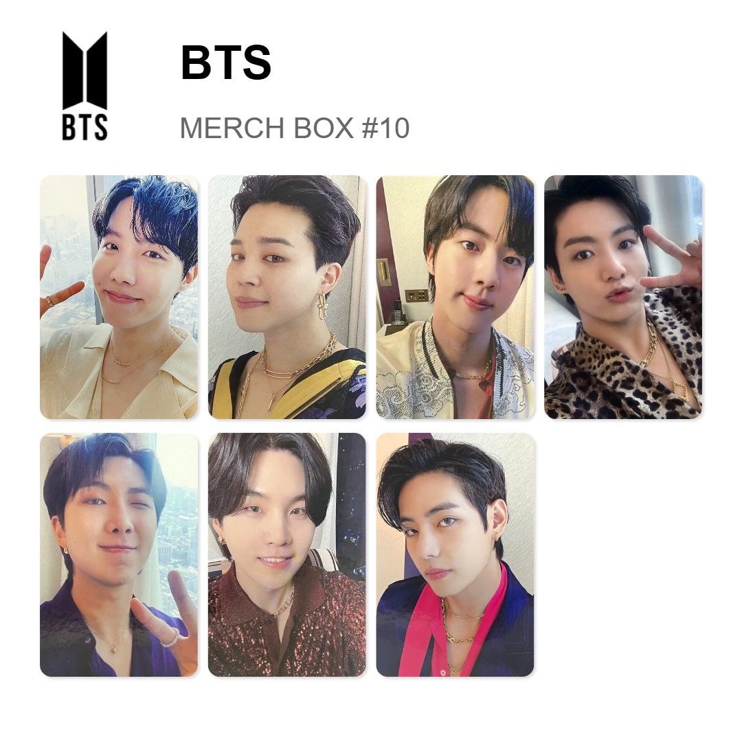 BTS MERCH BOX #10 Official Photocard