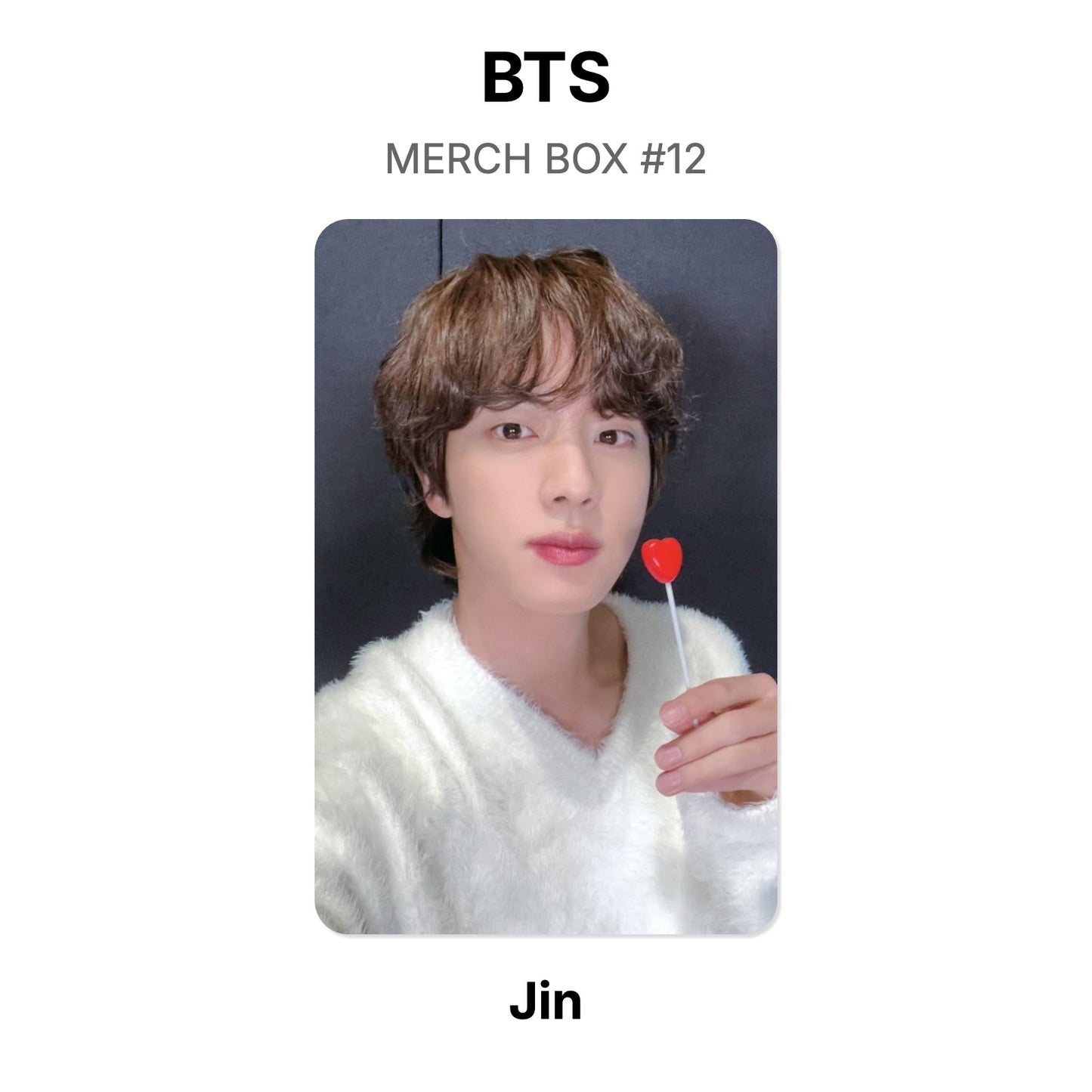 BTS MERCH BOX #12 photocard oficial
