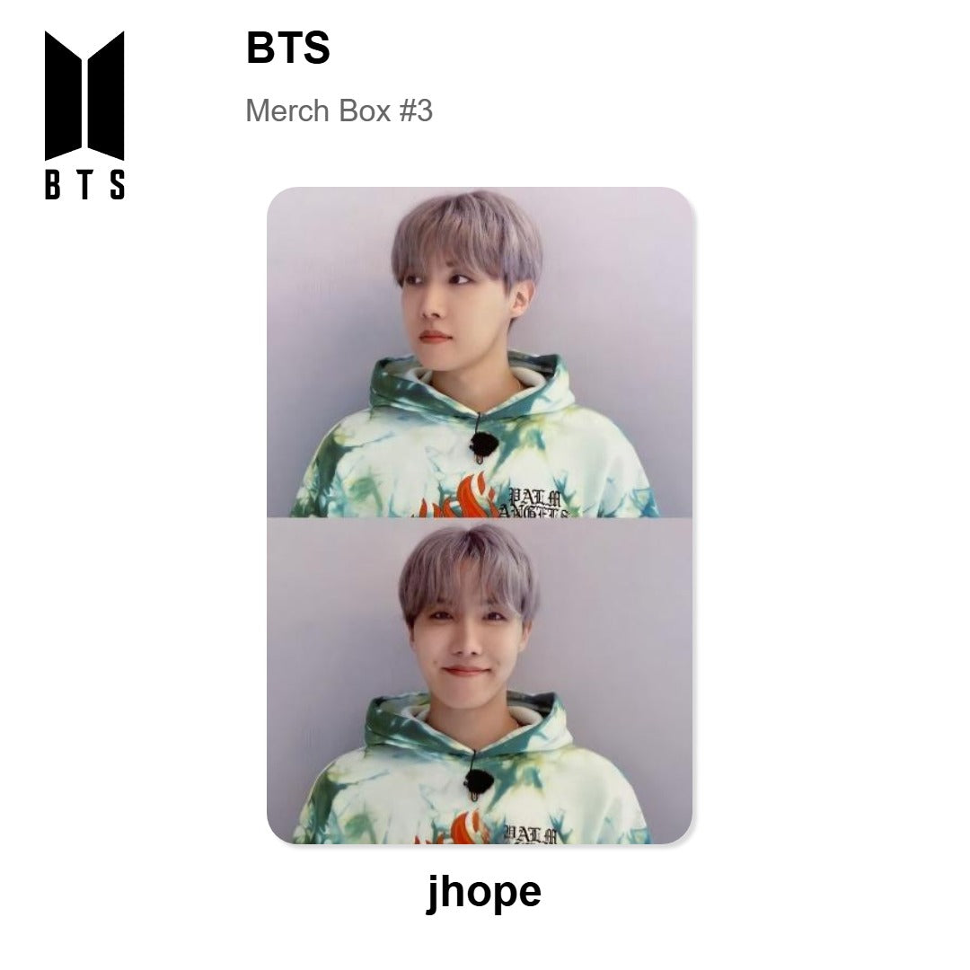 BTS Merch Box #3 Offizielle Photocard