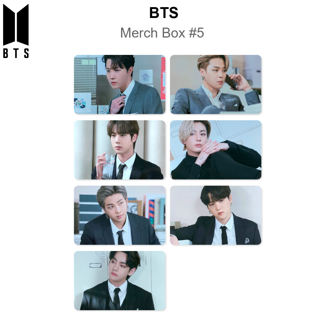 BTS Merch Box #5 Official Photocard