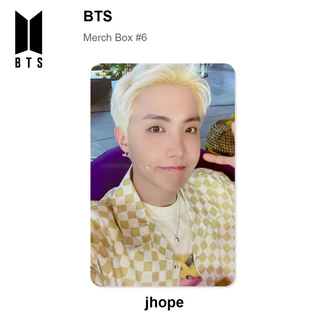 BTS Merch Box #6 Official Photocard