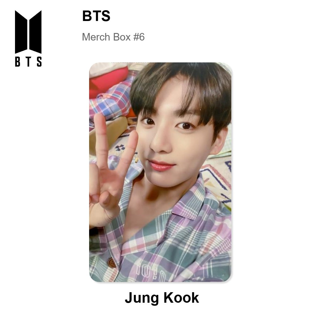 BTS Merch Box #6 Official Photocard