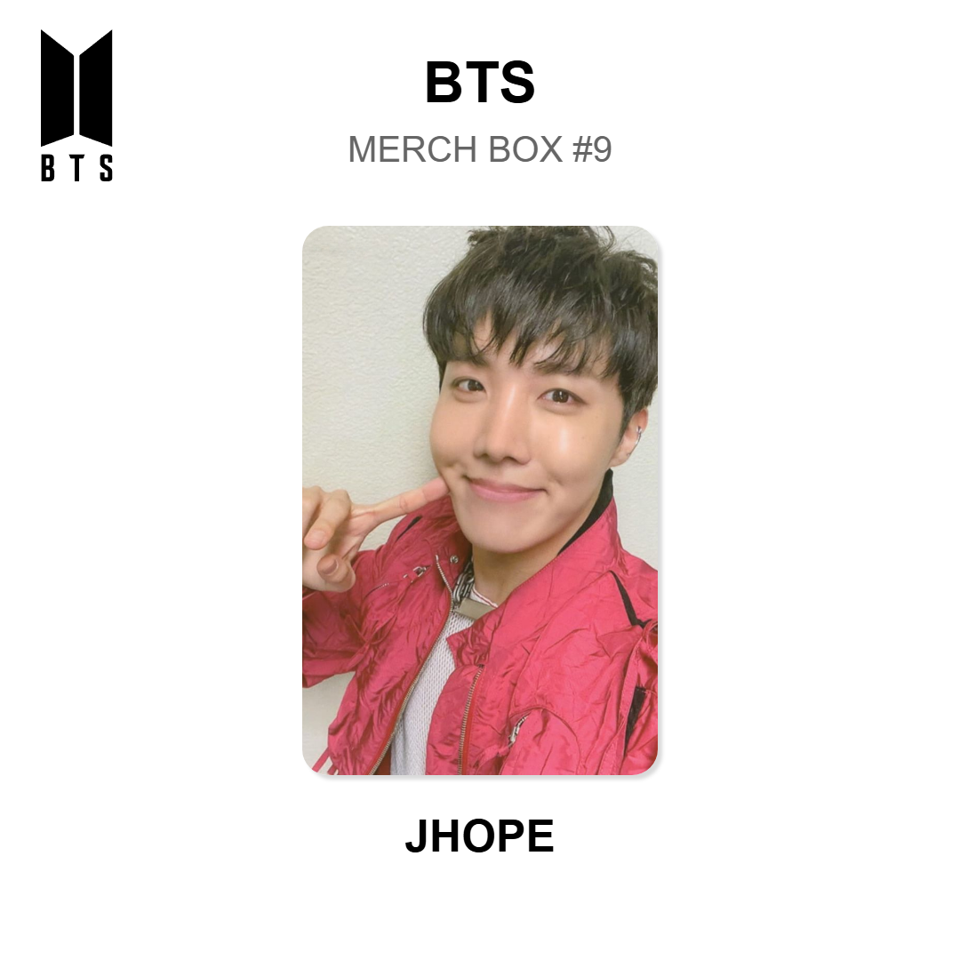 BTS MERCH BOX #9 photocard ufficiale