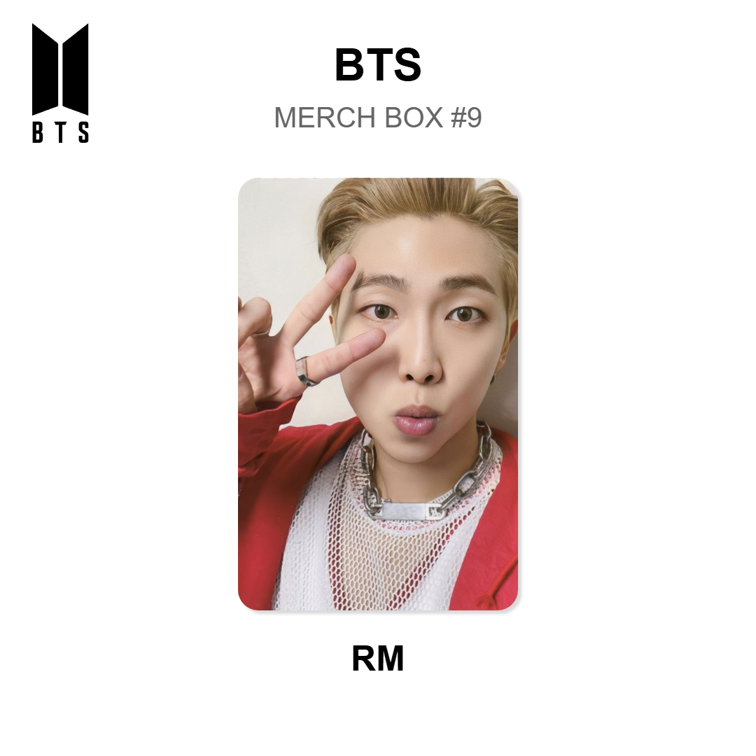 BTS MERCH BOX #9 photocard ufficiale