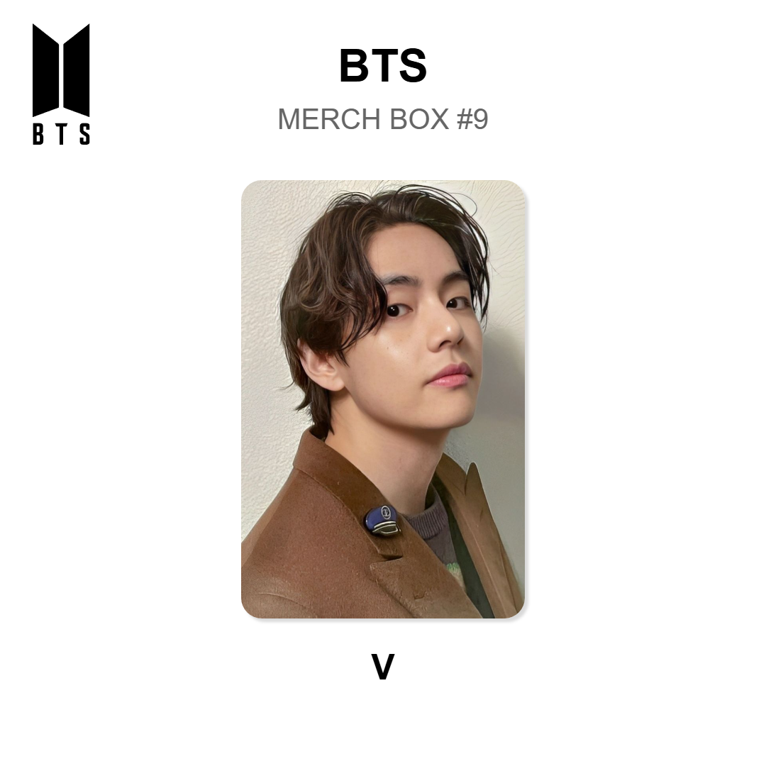 BTS MERCH BOX #9 photocard ufficiale