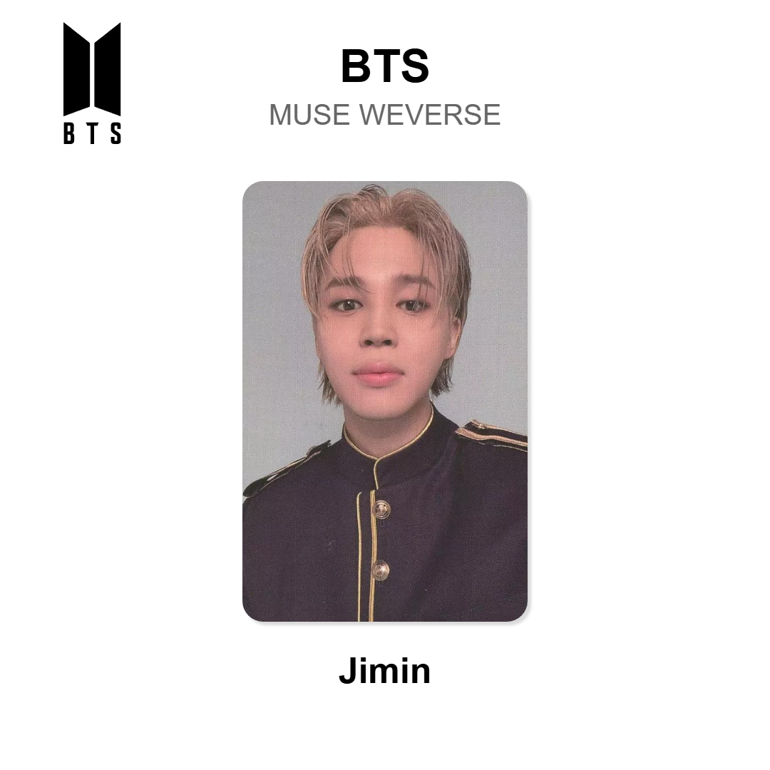 BTS MUSE WEVERSE officiellt Photocard
