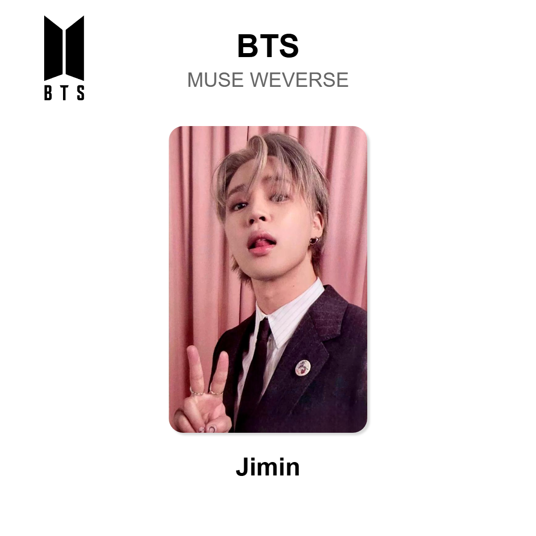 BTS MUSE WEVERSE officiellt Photocard