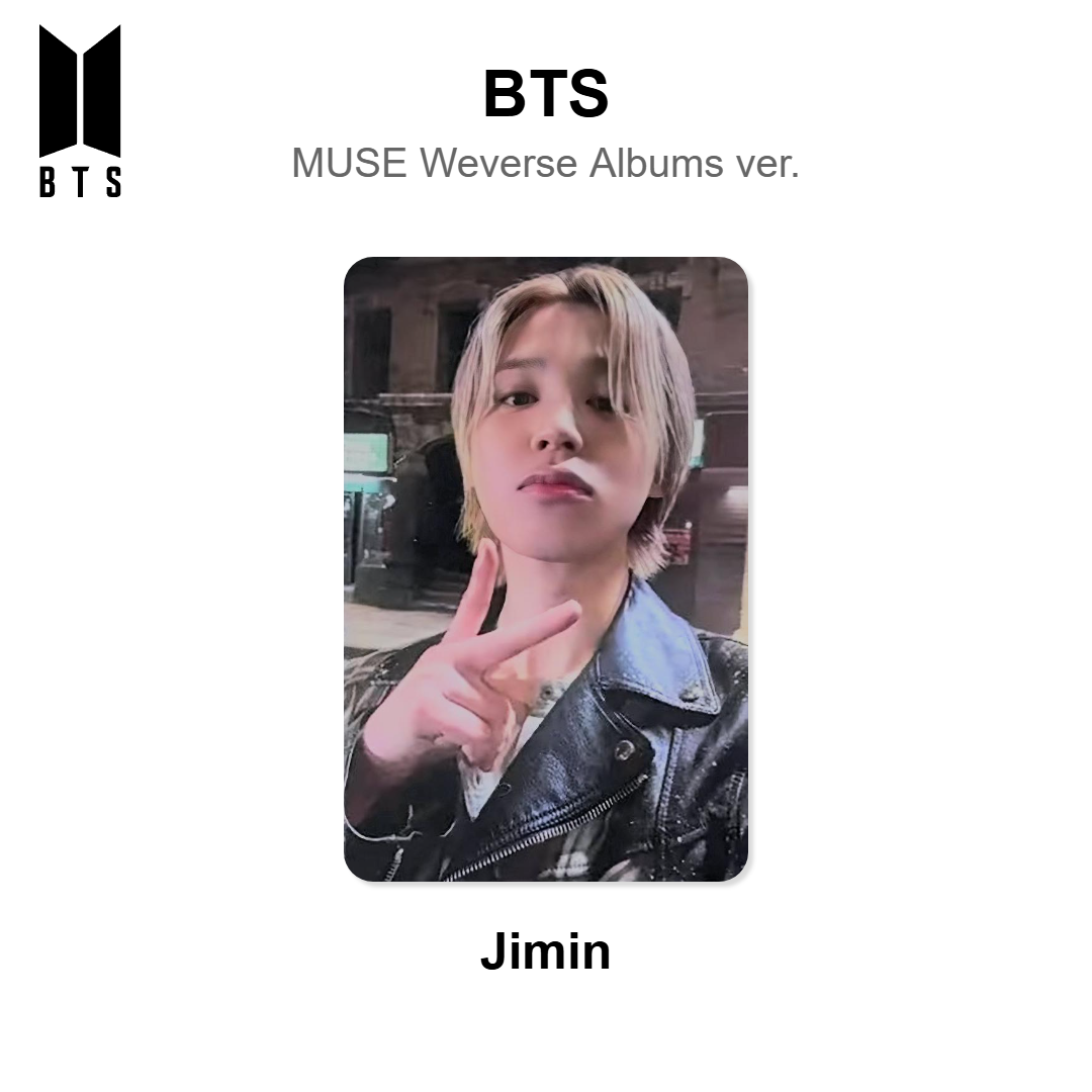 BTS MUSE Weverse Albums ver. photocard ufficiale
