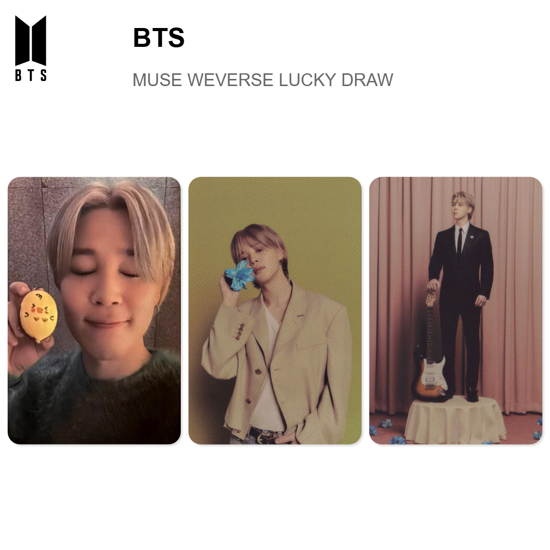BTS MUSE WEVERSE LUCKY DRAW โฟโต้การ์ดของแท้