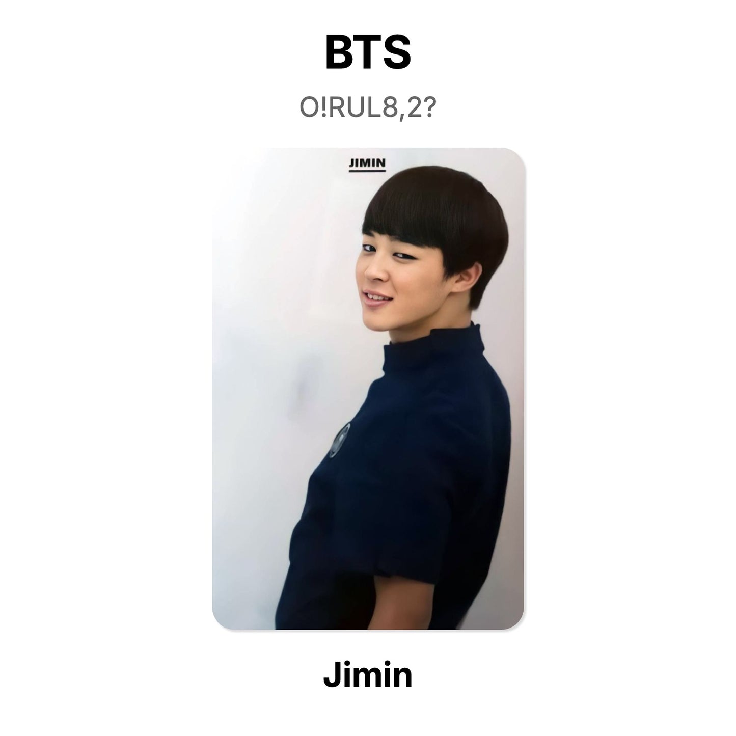 BTS O!RUL8,2? photocard officielle
