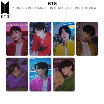 BTS PERMISSION TO DANCE ON STAGE - LIVE MUSIC KOREA photocard ufficiale