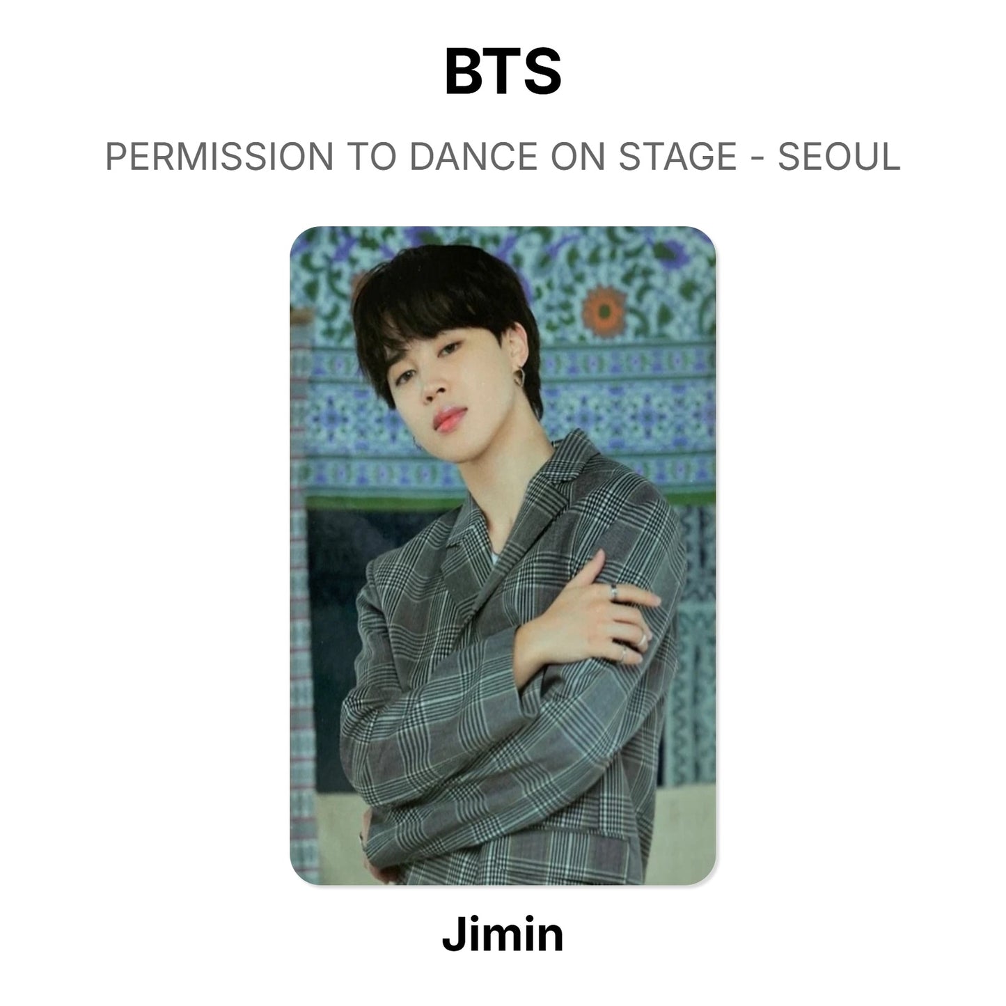 BTS PERMISSION TO DANCE ON STAGE - SEOUL Offizielle Photocard