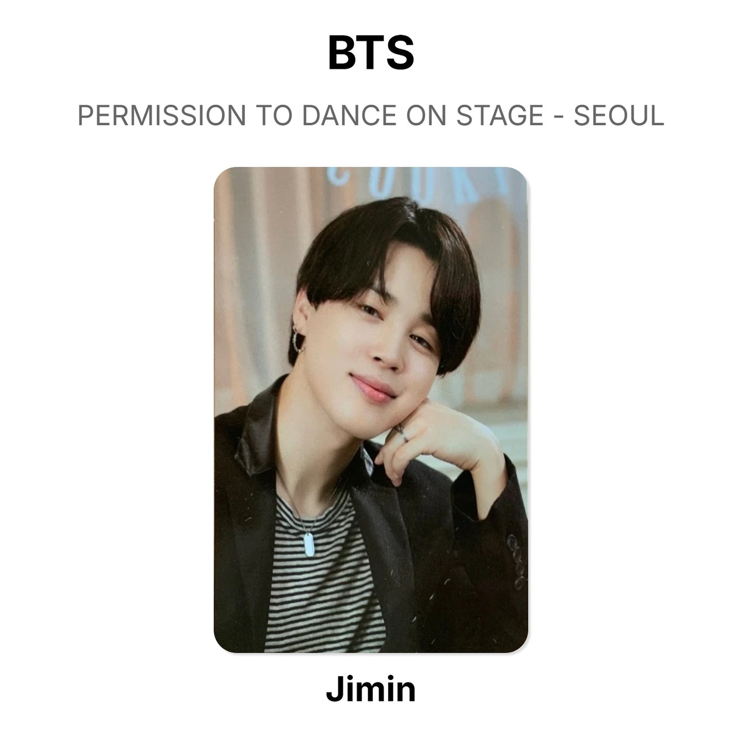 BTS PERMISSION TO DANCE ON STAGE - SEOUL Offizielle Photocard