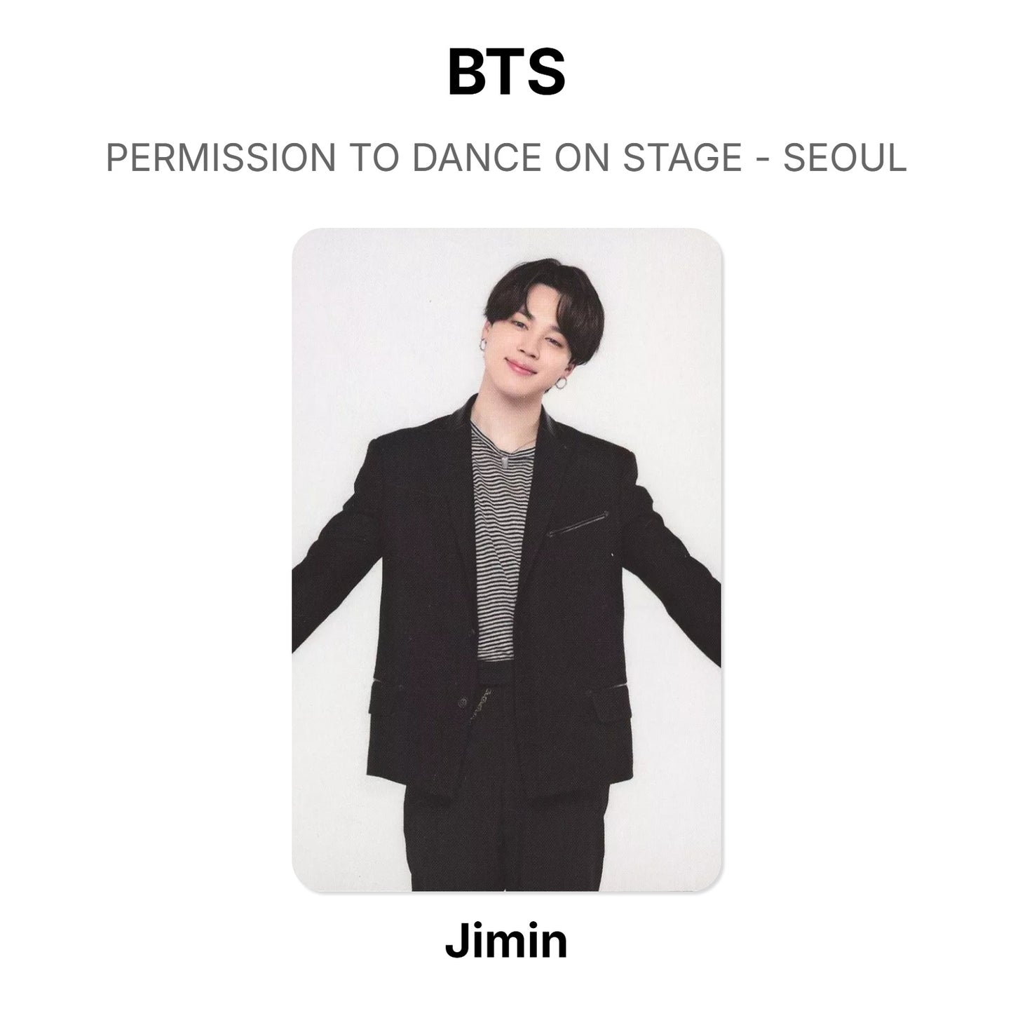 BTS PERMISSION TO DANCE ON STAGE - SEOUL Offizielle Photocard