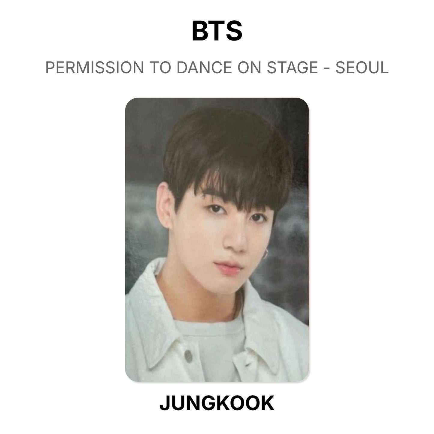 BTS PERMISSION TO DANCE ON STAGE - SEOUL Offizielle Photocard