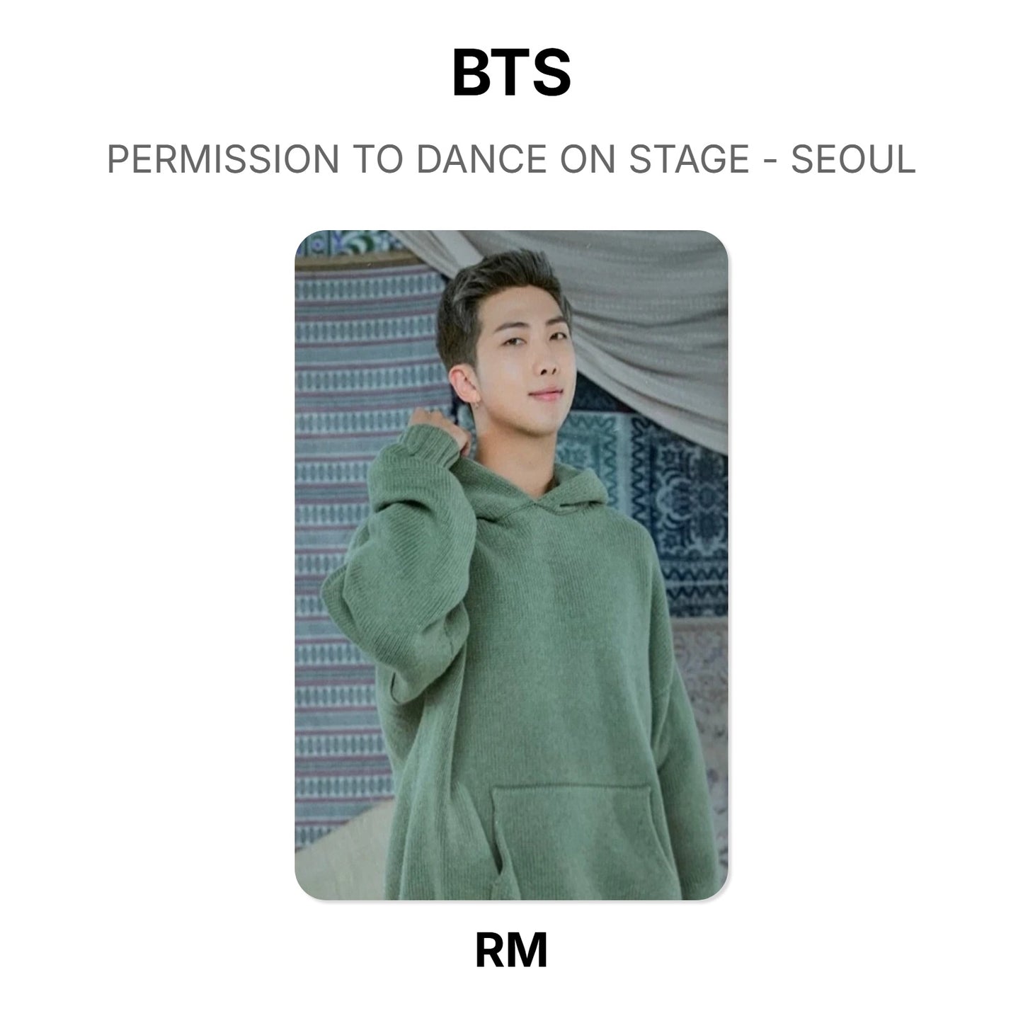 BTS PERMISSION TO DANCE ON STAGE - SEOUL Offizielle Photocard