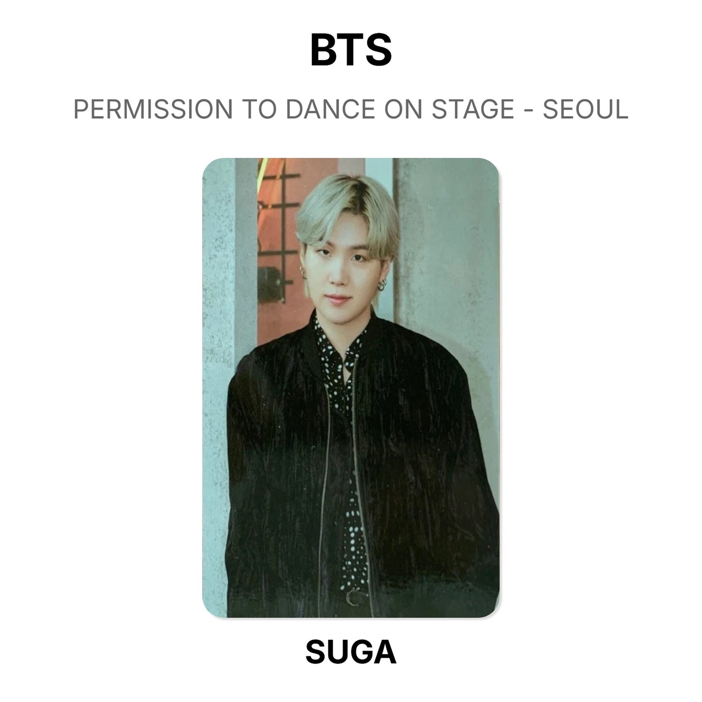 BTS PERMISSION TO DANCE ON STAGE - SEOUL Offizielle Photocard