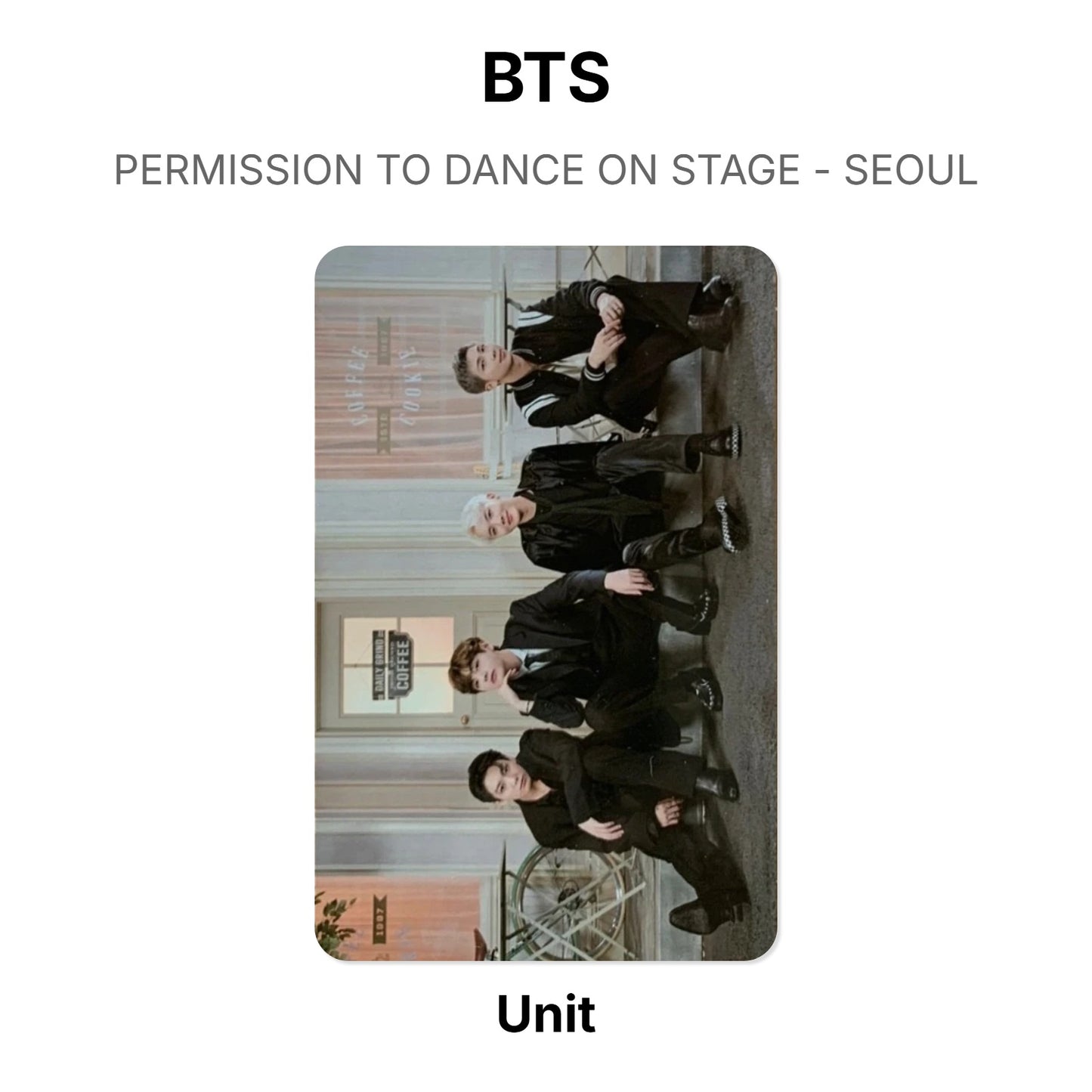 BTS PERMISSION TO DANCE ON STAGE - SEOUL Offizielle Photocard
