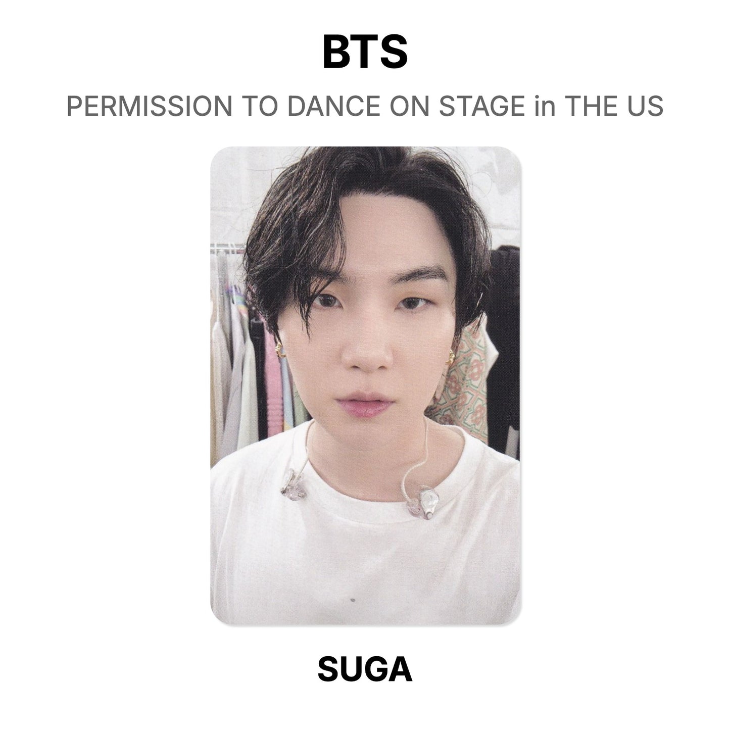 BTS PERMISSION TO DANCE ON STAGE in THE US Official Photocard