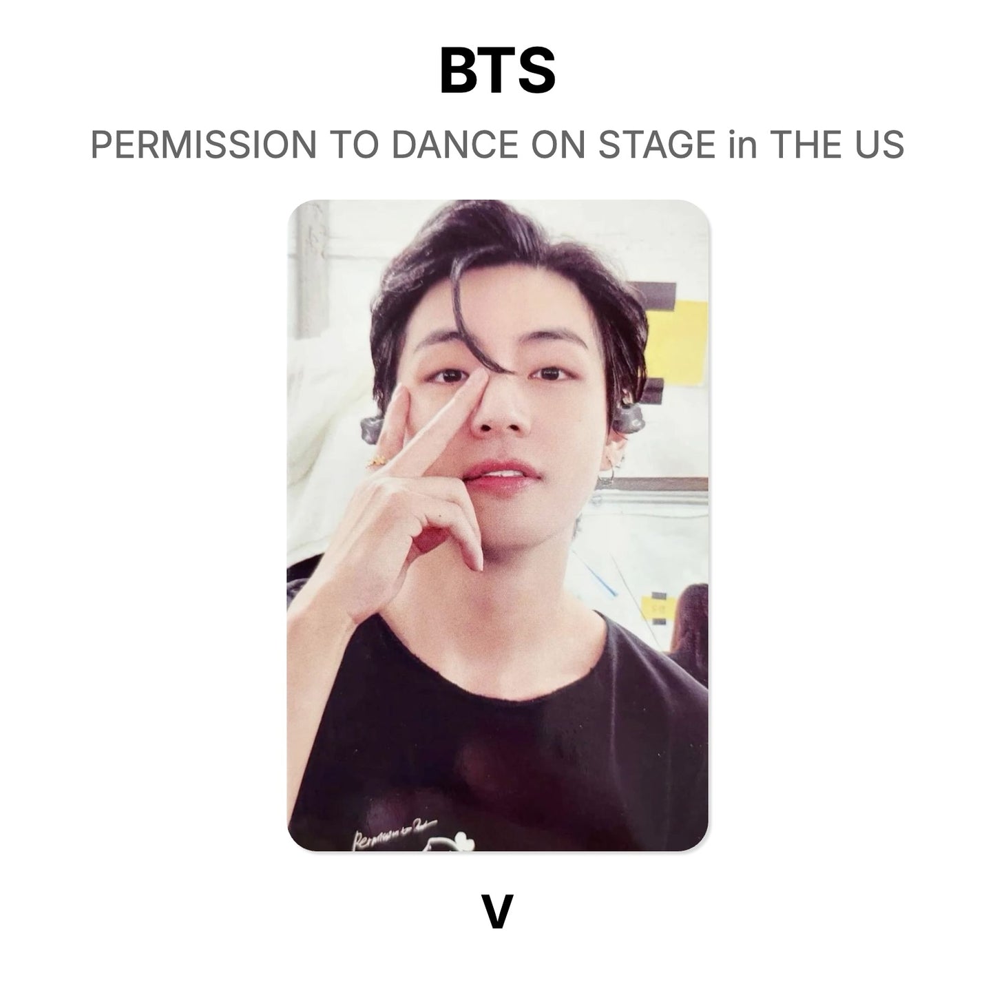 BTS PERMISSION TO DANCE ON STAGE in THE US Official Photocard