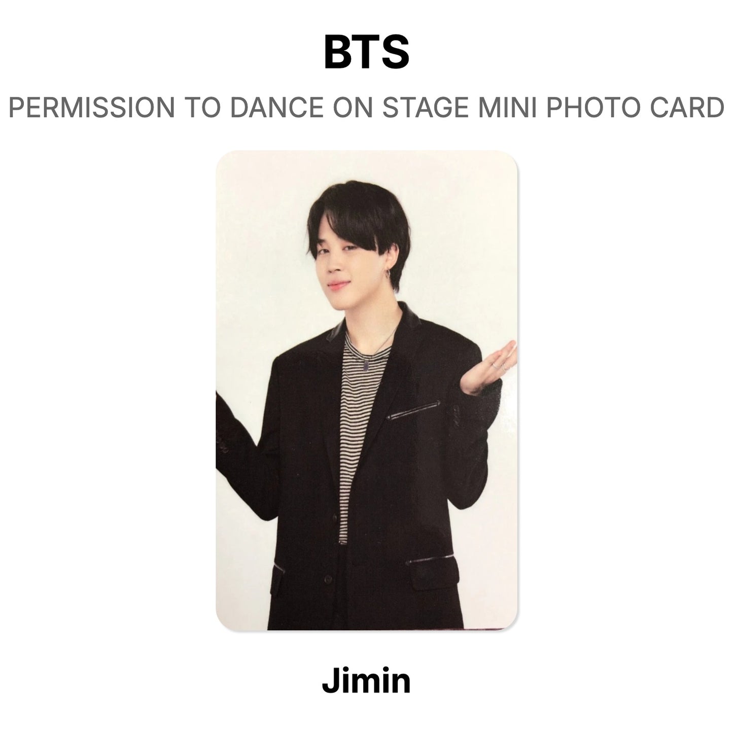 BTS PERMISSION TO DANCE ON STAGE MINI PHOTO CARD Official Photocard