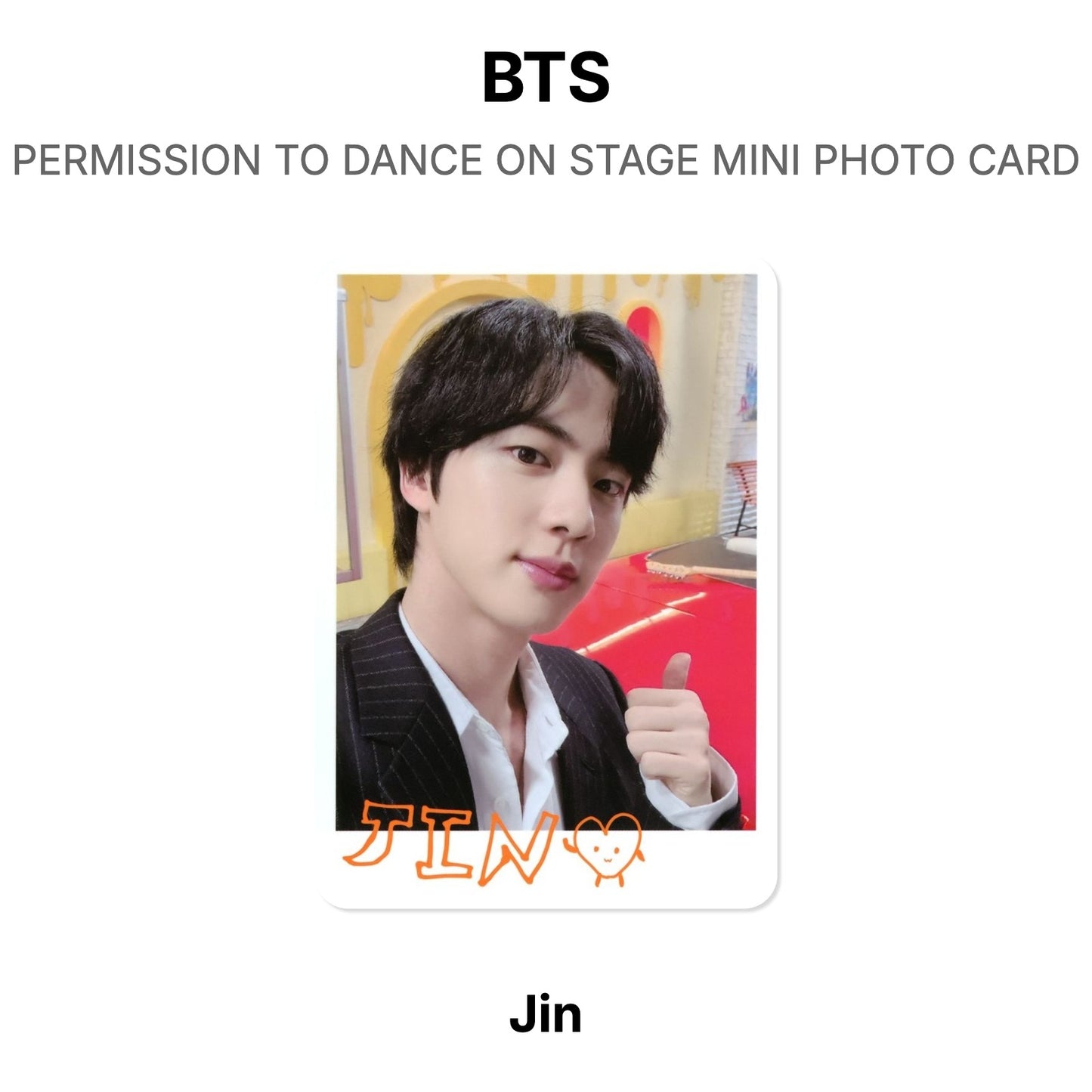 BTS PERMISSION TO DANCE ON STAGE MINI PHOTO CARD Official Photocard