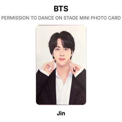 BTS PERMISSION TO DANCE ON STAGE MINI PHOTO CARD Official Photocard