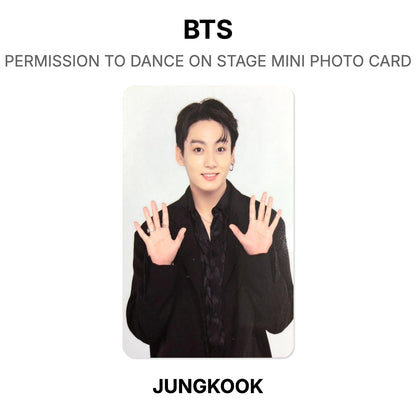 BTS PERMISSION TO DANCE ON STAGE MINI PHOTO CARD Official Photocard
