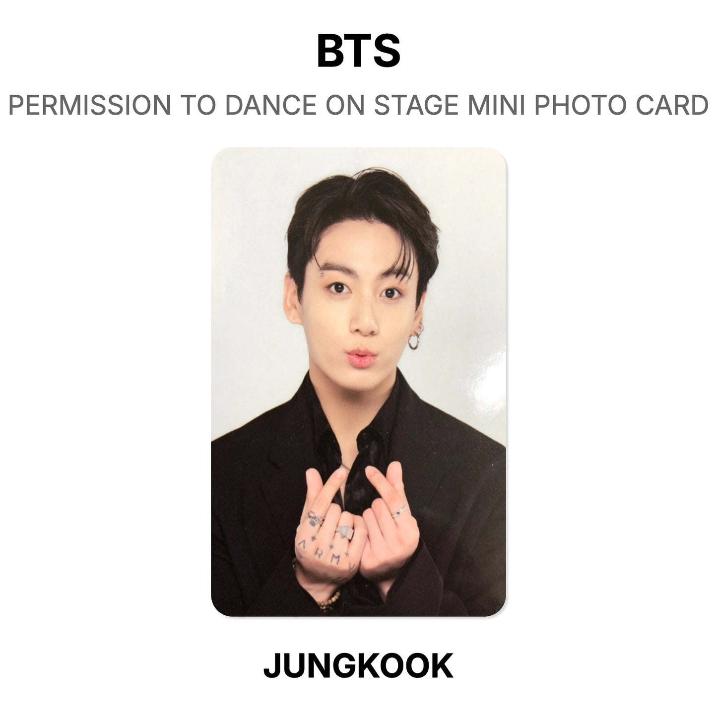 BTS PERMISSION TO DANCE ON STAGE MINI PHOTO CARD Official Photocard