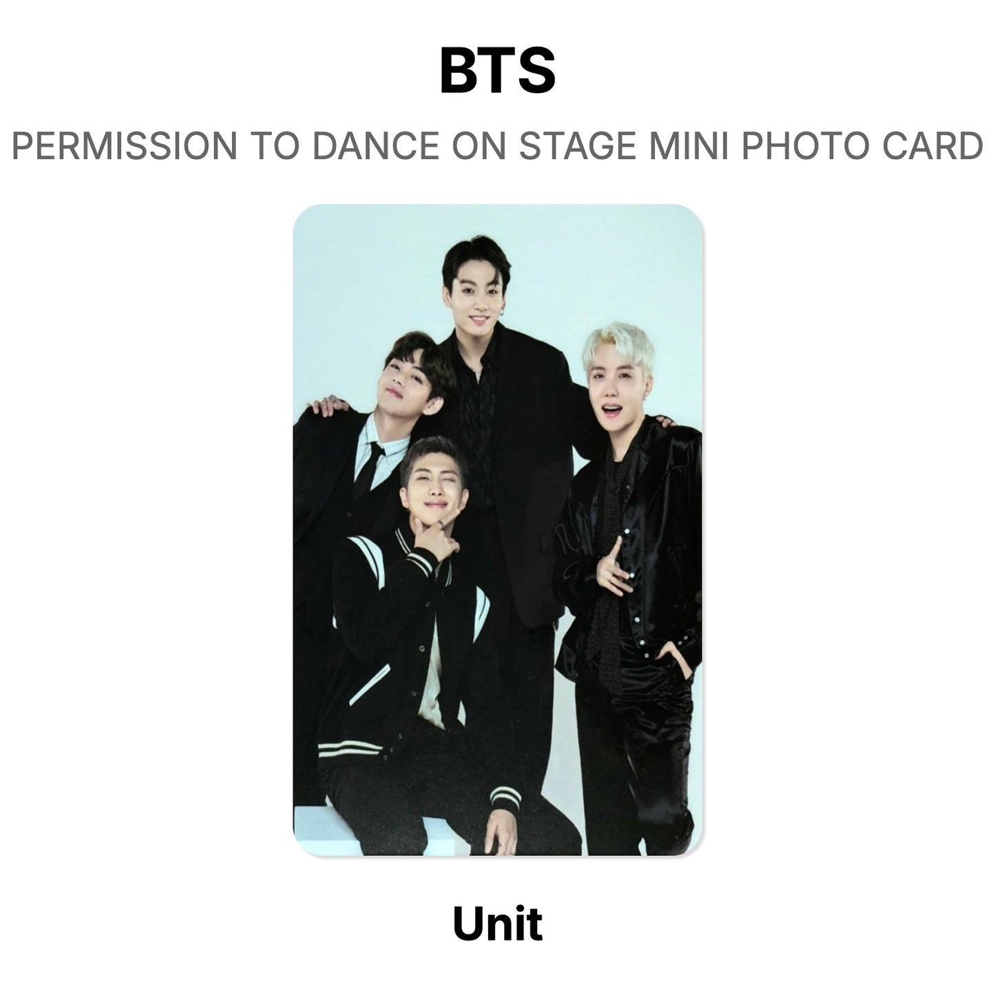 BTS PERMISSION TO DANCE ON STAGE MINI PHOTO CARD Official Photocard