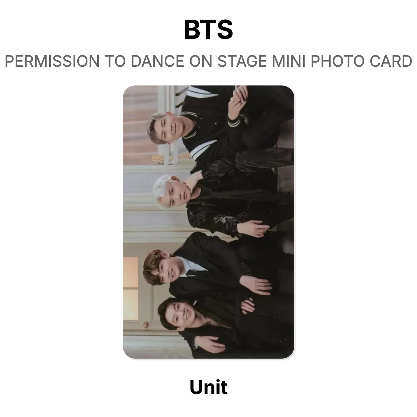 BTS PERMISSION TO DANCE ON STAGE MINI PHOTO CARD Official Photocard