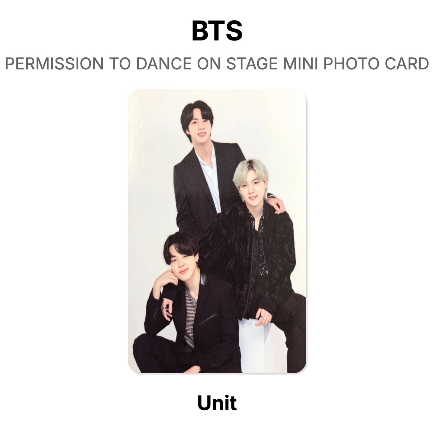 BTS PERMISSION TO DANCE ON STAGE MINI PHOTO CARD Official Photocard