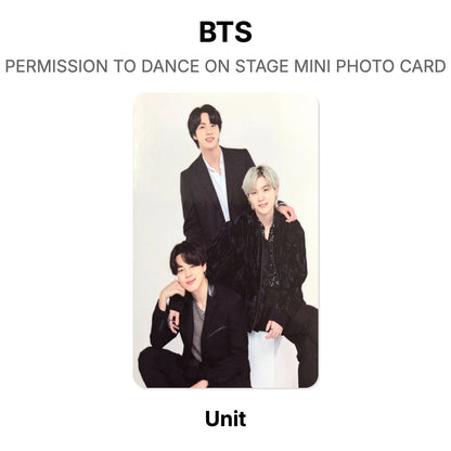 BTS PERMISSION TO DANCE ON STAGE MINI PHOTO CARD Official Photocard